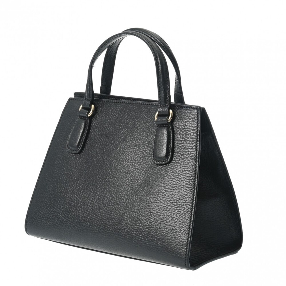 Gucci Soho Black Calfskin Handbag Interlocking
